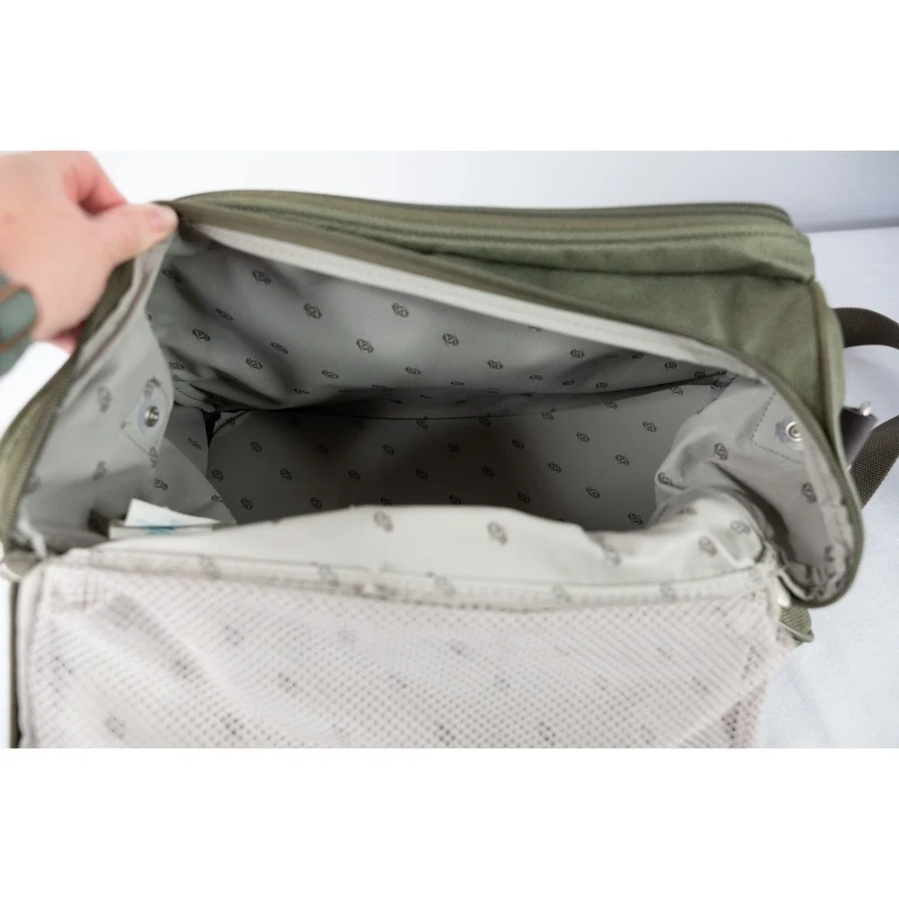 American‎ Tourister Carry On Bag Olive Green Excellent Travel Messenger